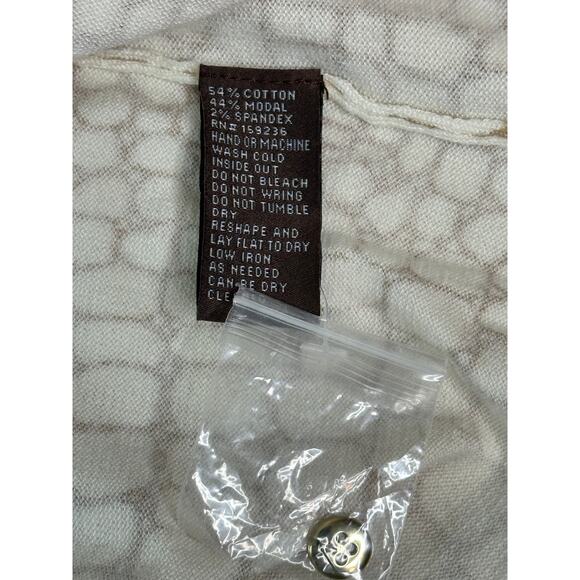 J. McLaughlin Cream Tan Animal Print Crewneck Sweater Long Sleeve Winter S - Picture 5 of 7